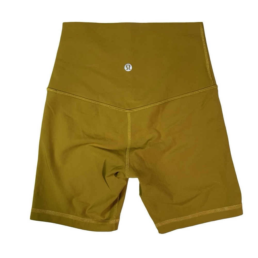 Lululemon Align High Rise Shorts Size 2 Gold Spice Yellow Yoga Pilates